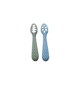 Chewies&more Oefenlepeltjes set Sage&Baby Blue