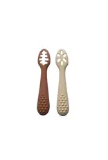 Chewies&more Oefenlepeltjes set Camel&Beige