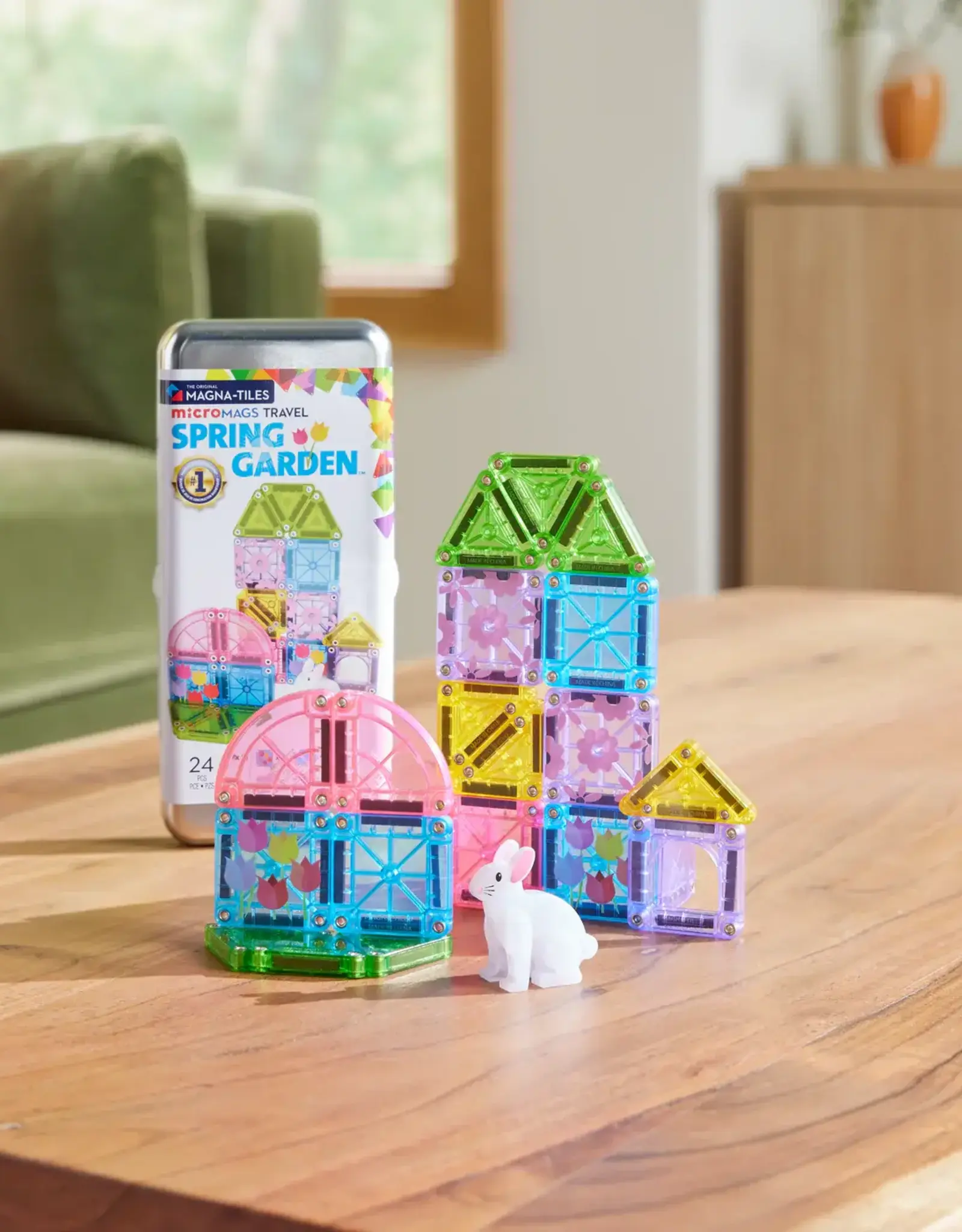 Magna-Tiles Micro Mags Travel Set Spring Garden