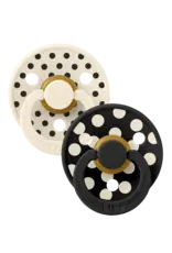 BIBS Fopspeen set BIBS Studio Colour Polka Ivory / Black