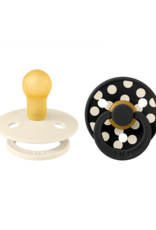 BIBS Fopspeen set BIBS Studio Colour Polka Ivory / Black