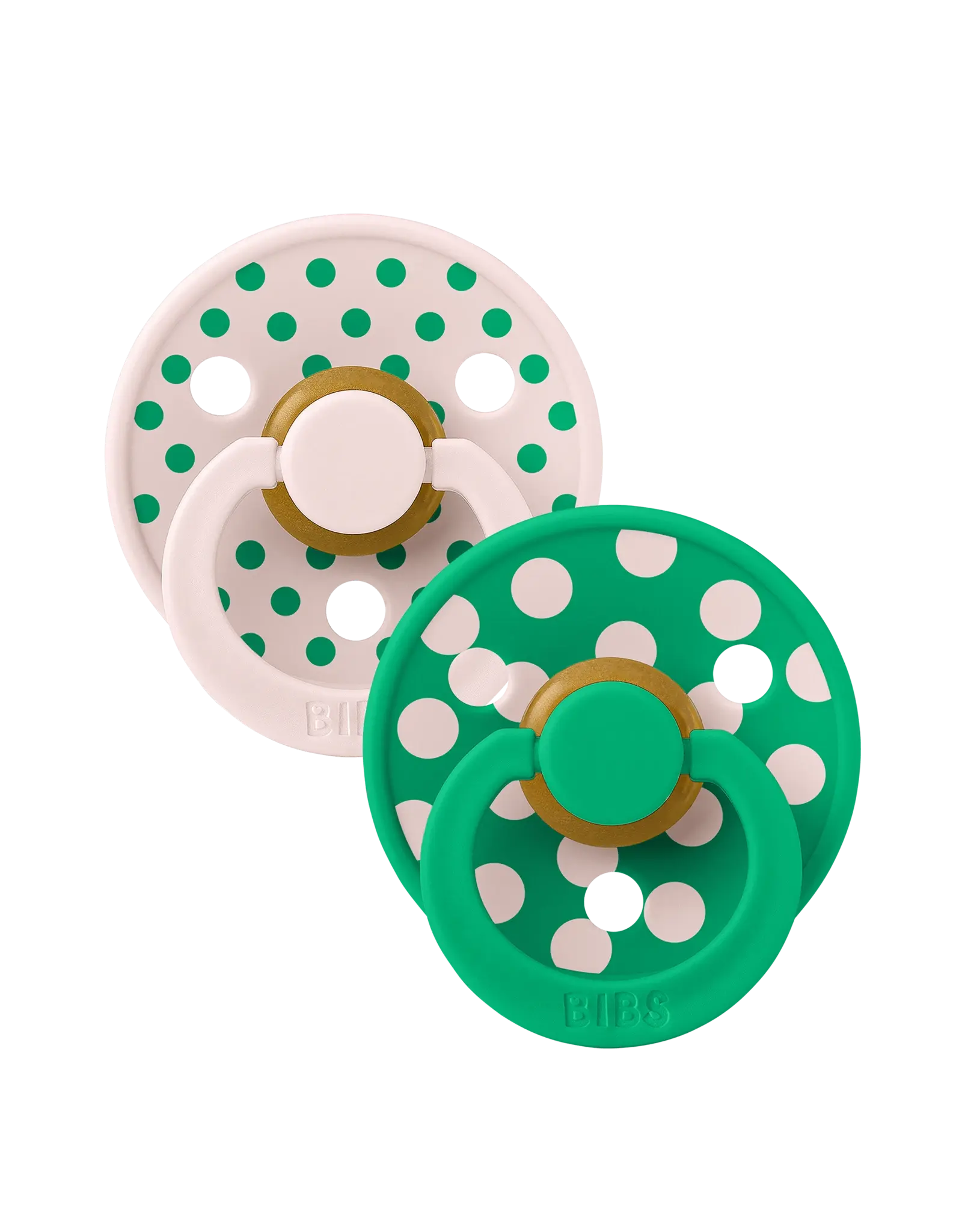 BIBS Fopspeen set BIBS Studio Colour Polka Petal / Cactus