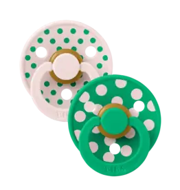 BIBS Fopspeen set BIBS Studio Colour Polka Petal / Cactus