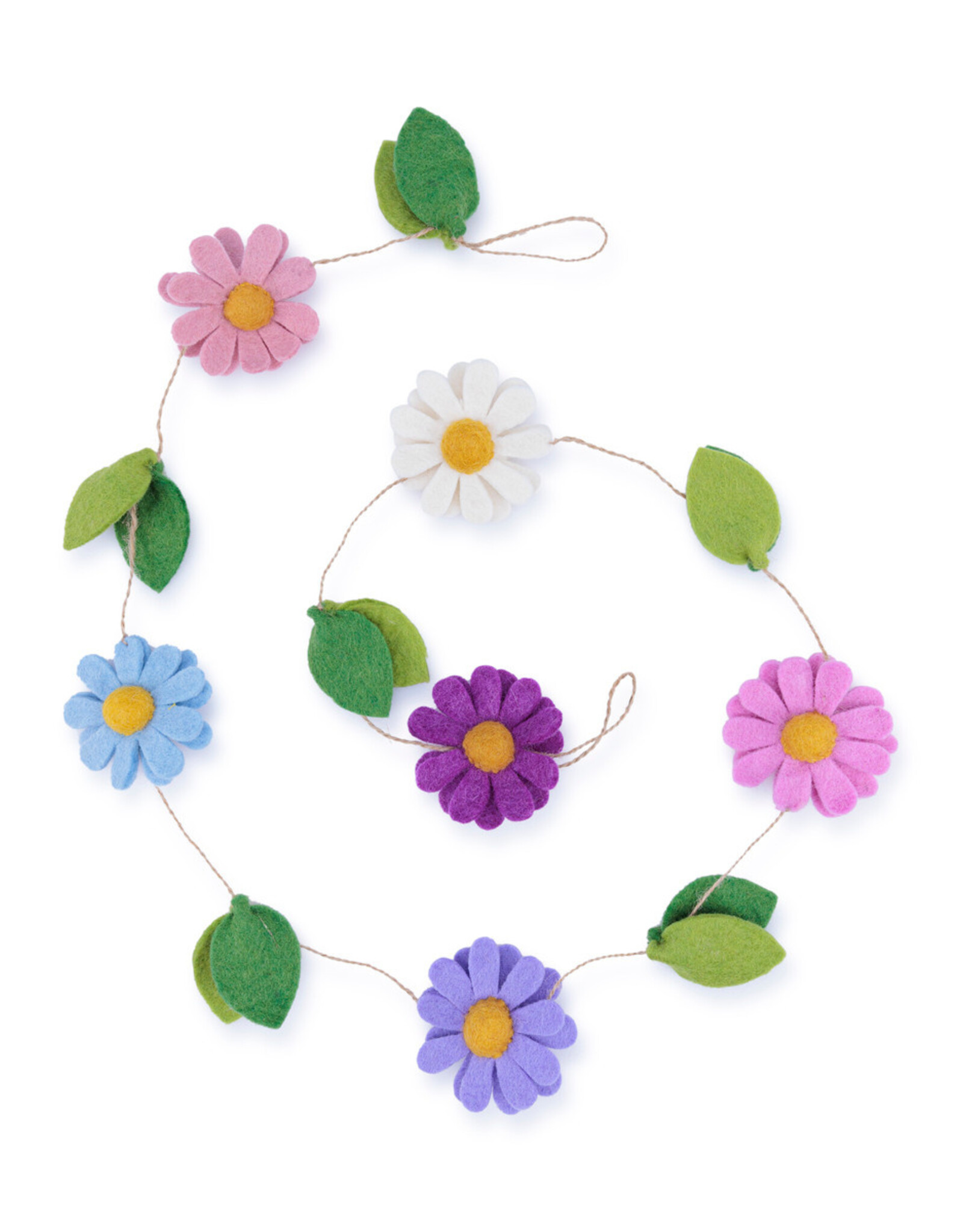 Sjaal met Verhaal Viltslinger Margrietjes Violettinten