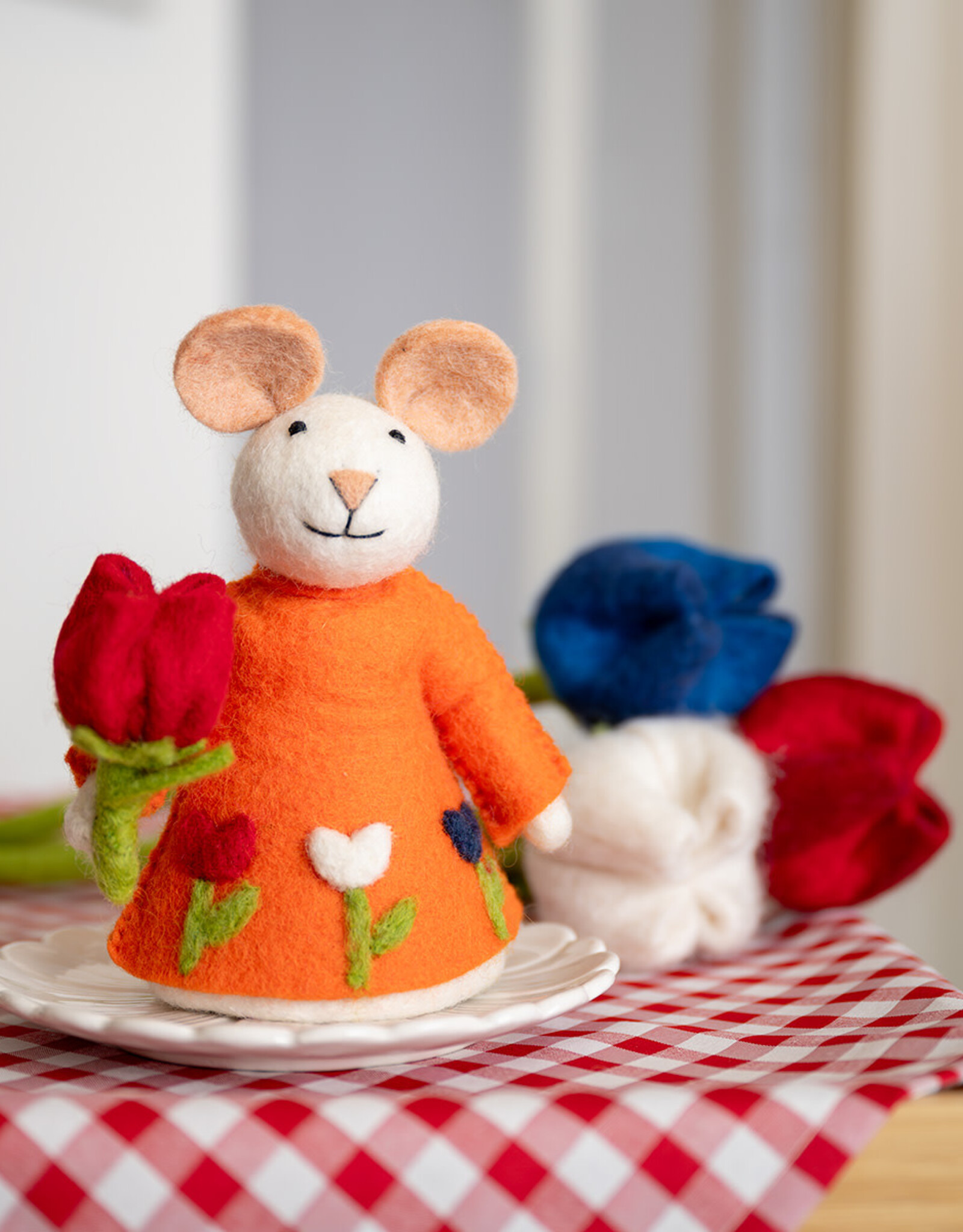 Sjaal met Verhaal Muis met Tulp Holland