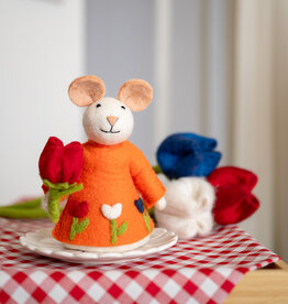 Sjaal met Verhaal Muis met Tulp Holland