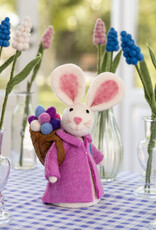 Sjaal met Verhaal Haas met Mand Roze