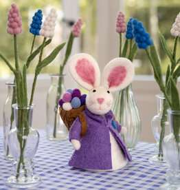 Sjaal met Verhaal Haas met Mand Lila