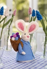 Sjaal met Verhaal Haas met Mand Lichtblauw