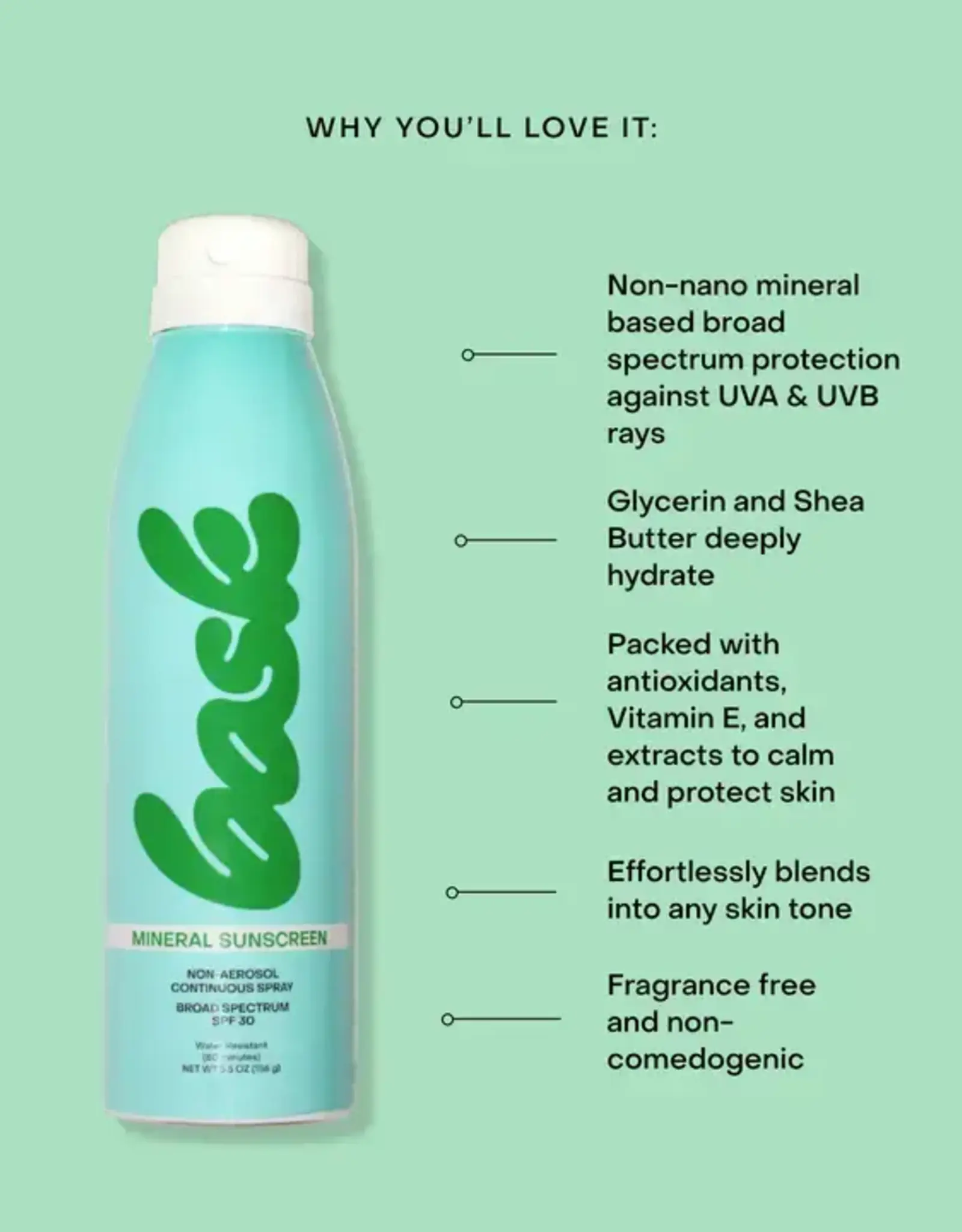 BASK Minerale Zonnebrandspray SPF 30