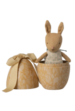 Maileg Paasei Cream yellow met micro haasje