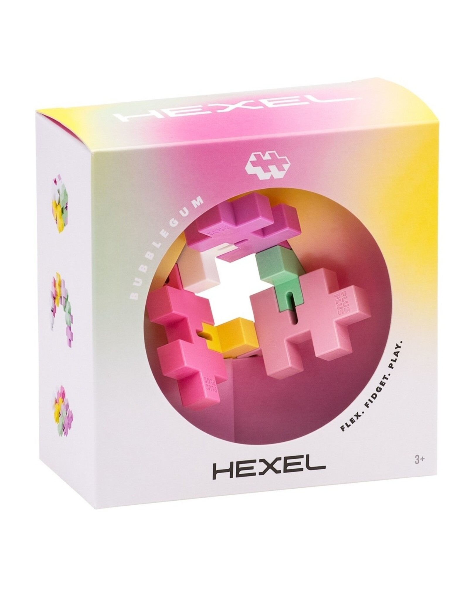 Plus-Plus Fidget Hexel Bubblegum