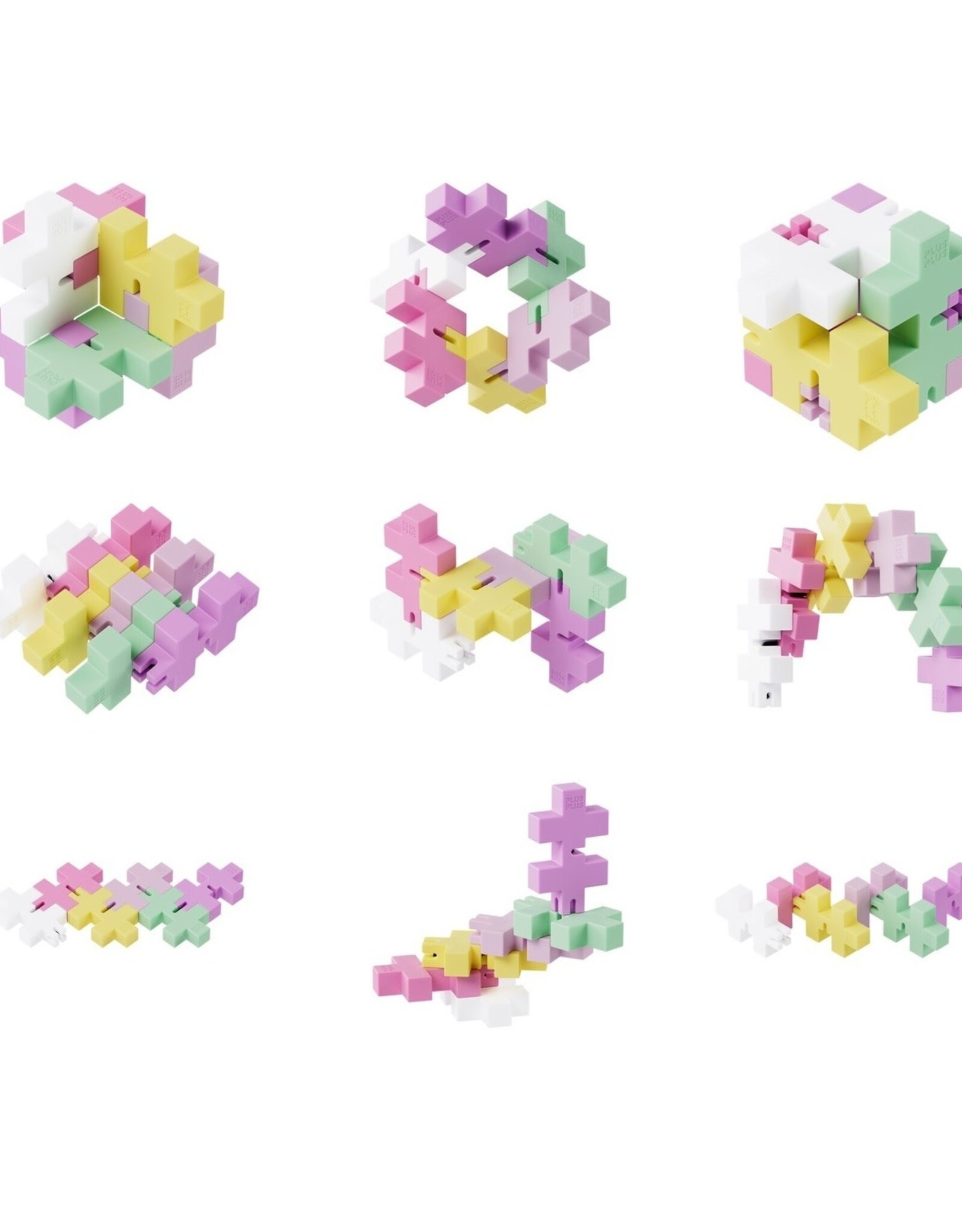 Plus-Plus Fidget Hexel Bubblegum