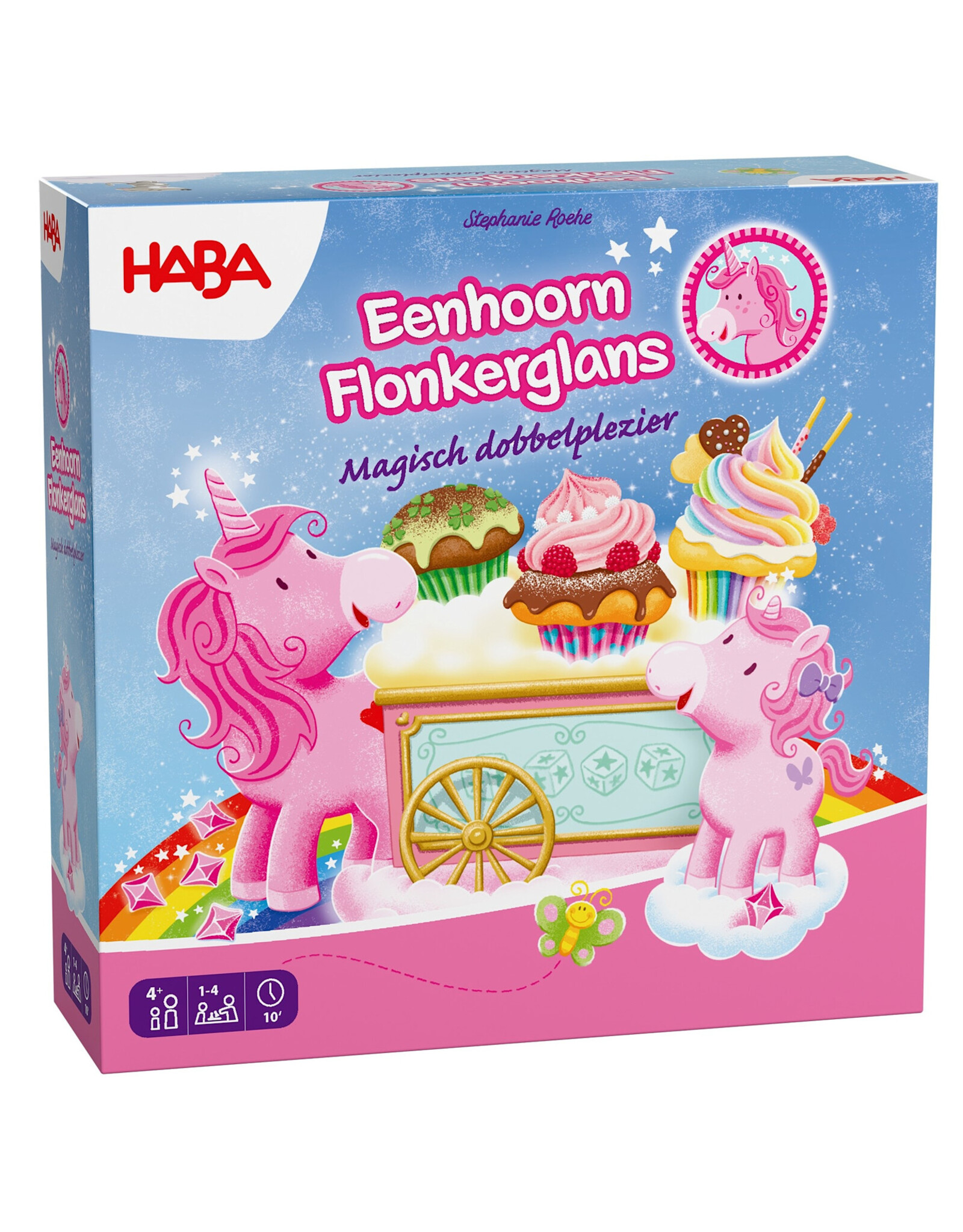 HABA Eenhoorn Flonkerglans - Magisch dobbelspel
