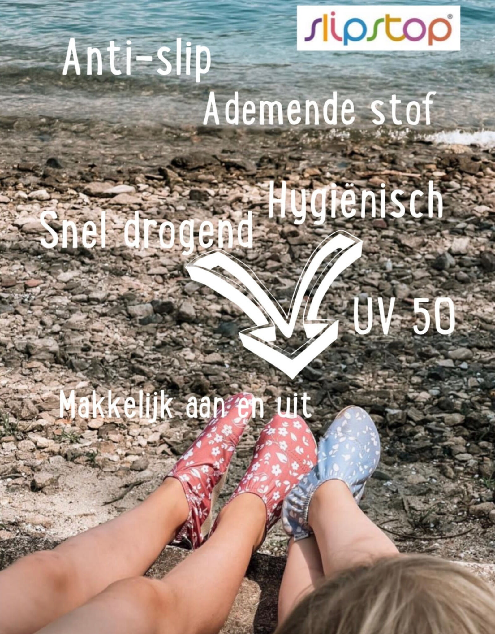 Slipstop Slipstop schoentjes Dino green