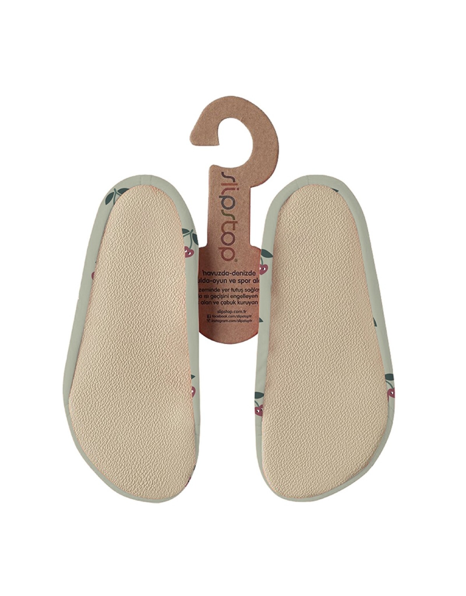 Slipstop Slipstop schoentjes Cherry green