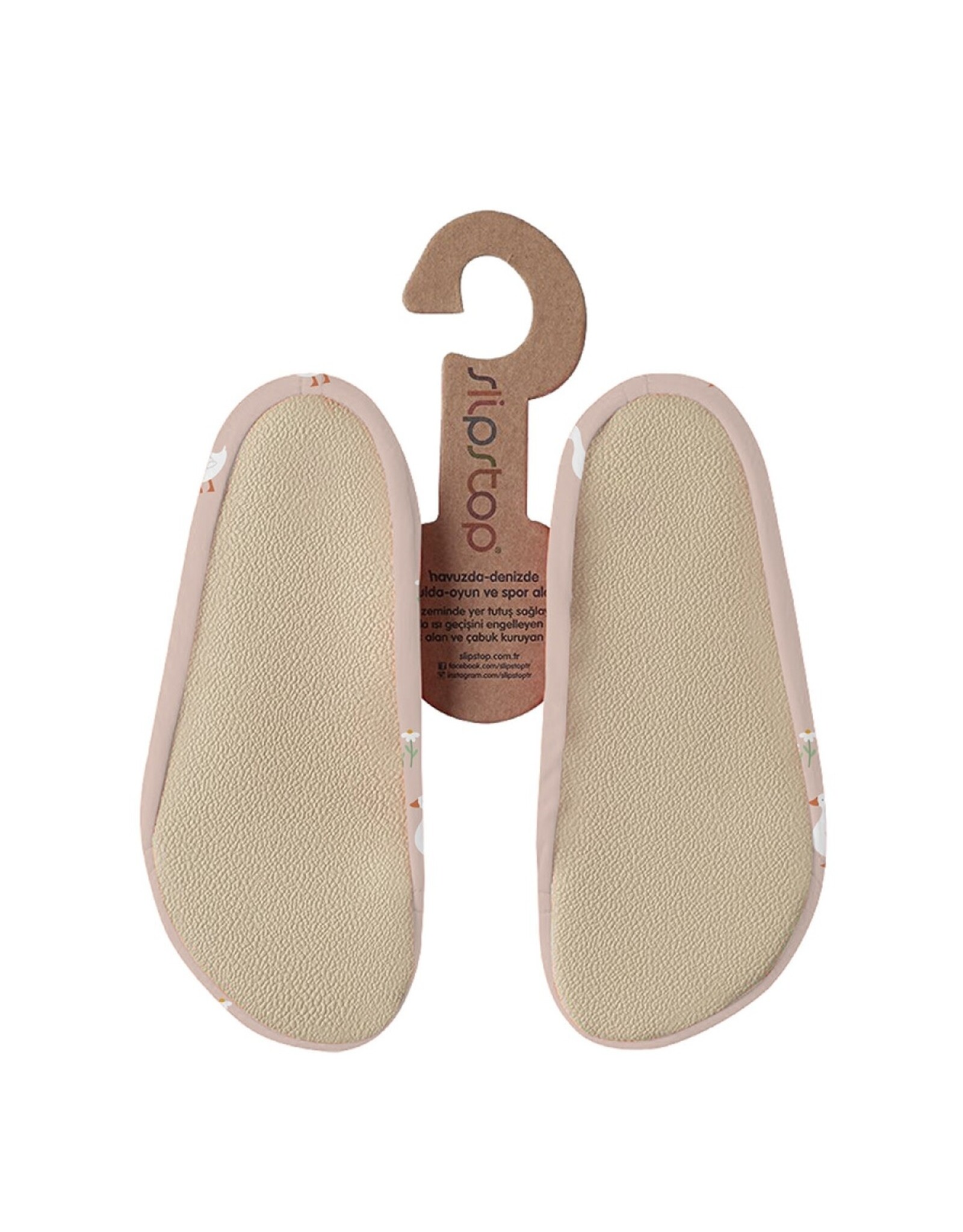 Slipstop Slipstop schoentjes Goose pink