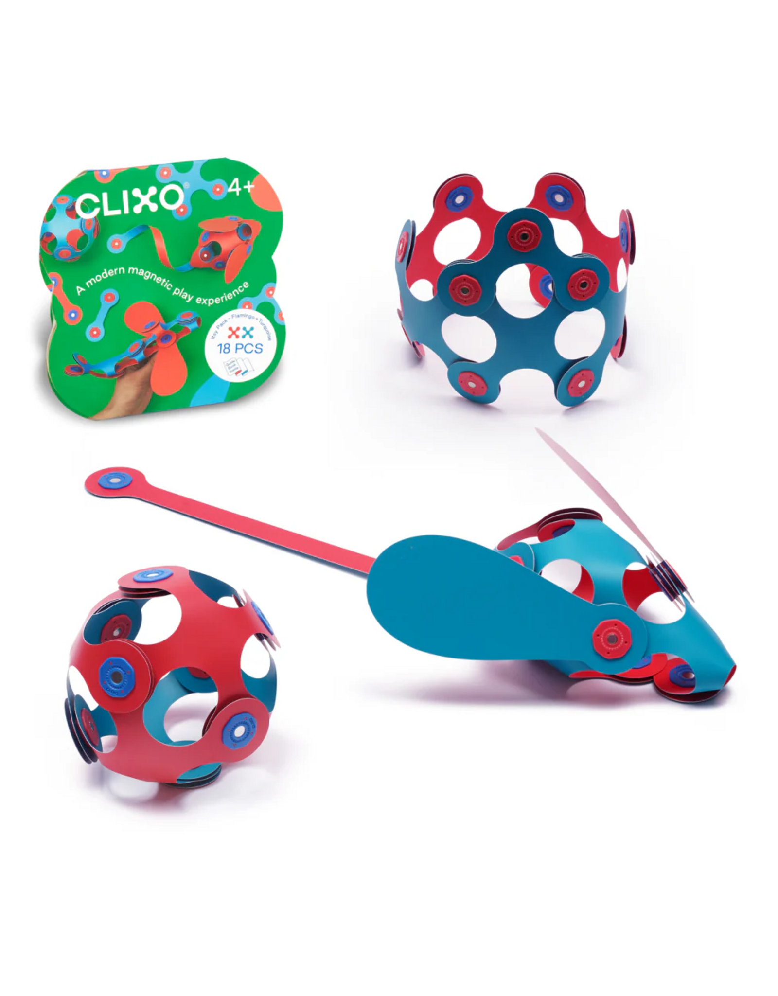 Clixo Itsy Pack - Flamingo/Turquoise