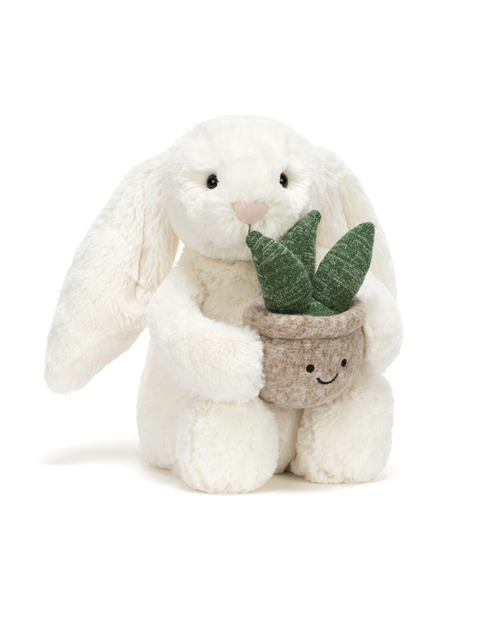 Jellycat Cream Bunny with Plant