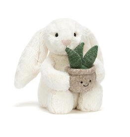 Jellycat Cream Bunny with Plant