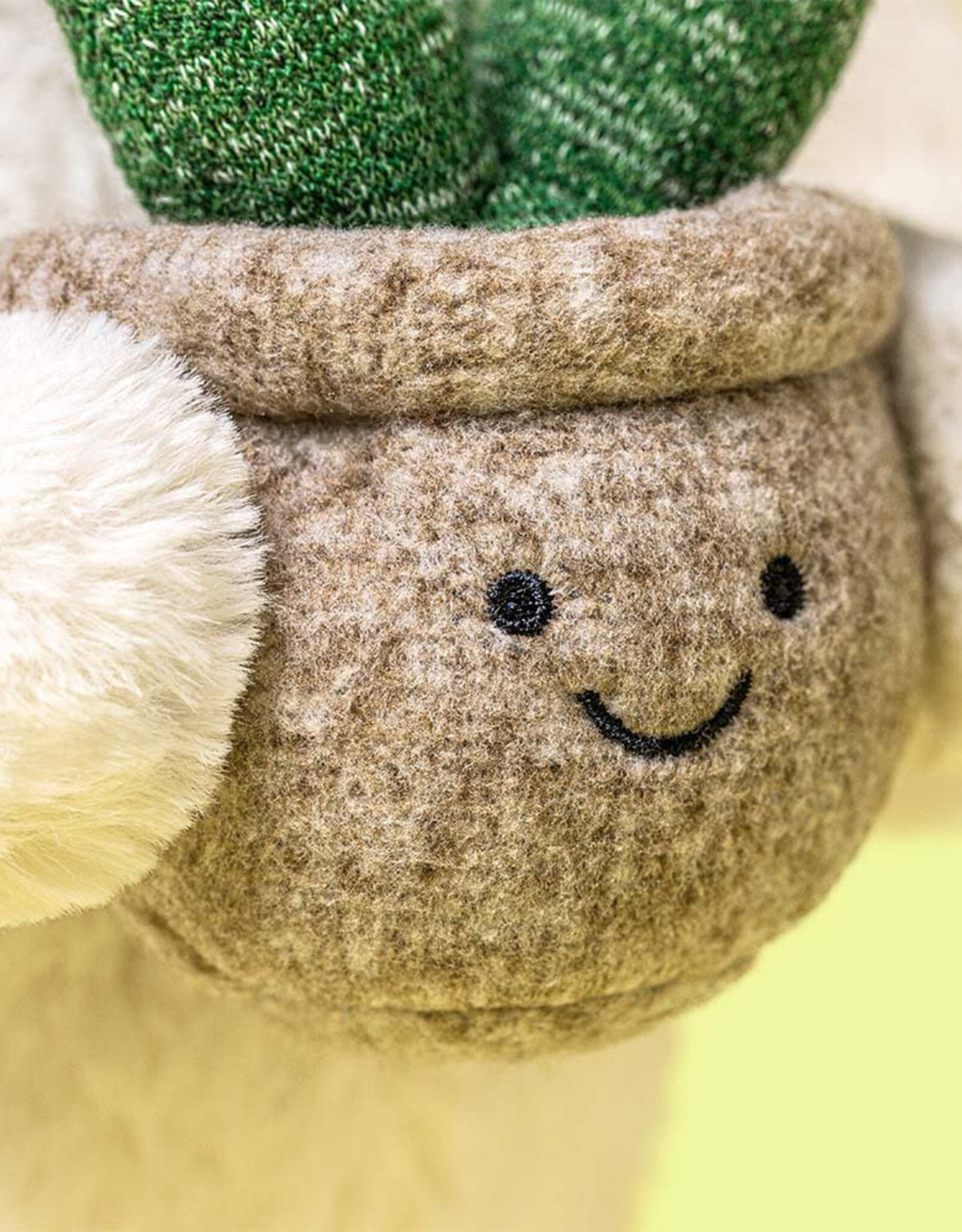 Jellycat Cream Bunny with Plant