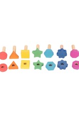 TickiT Houten bouten & moeren Rainbow