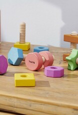 TickiT Houten bouten & moeren Rainbow