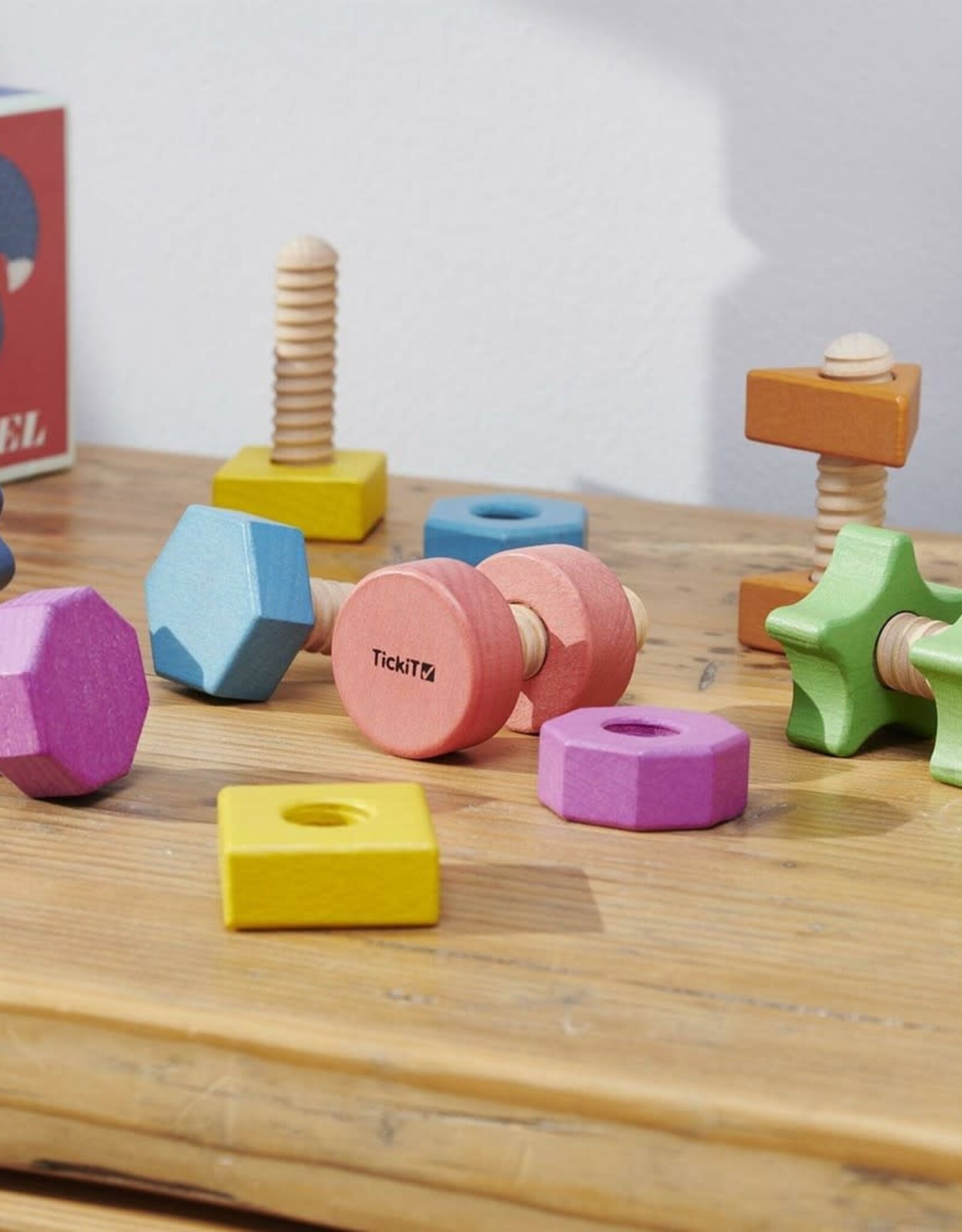 TickiT Houten bouten & moeren Rainbow