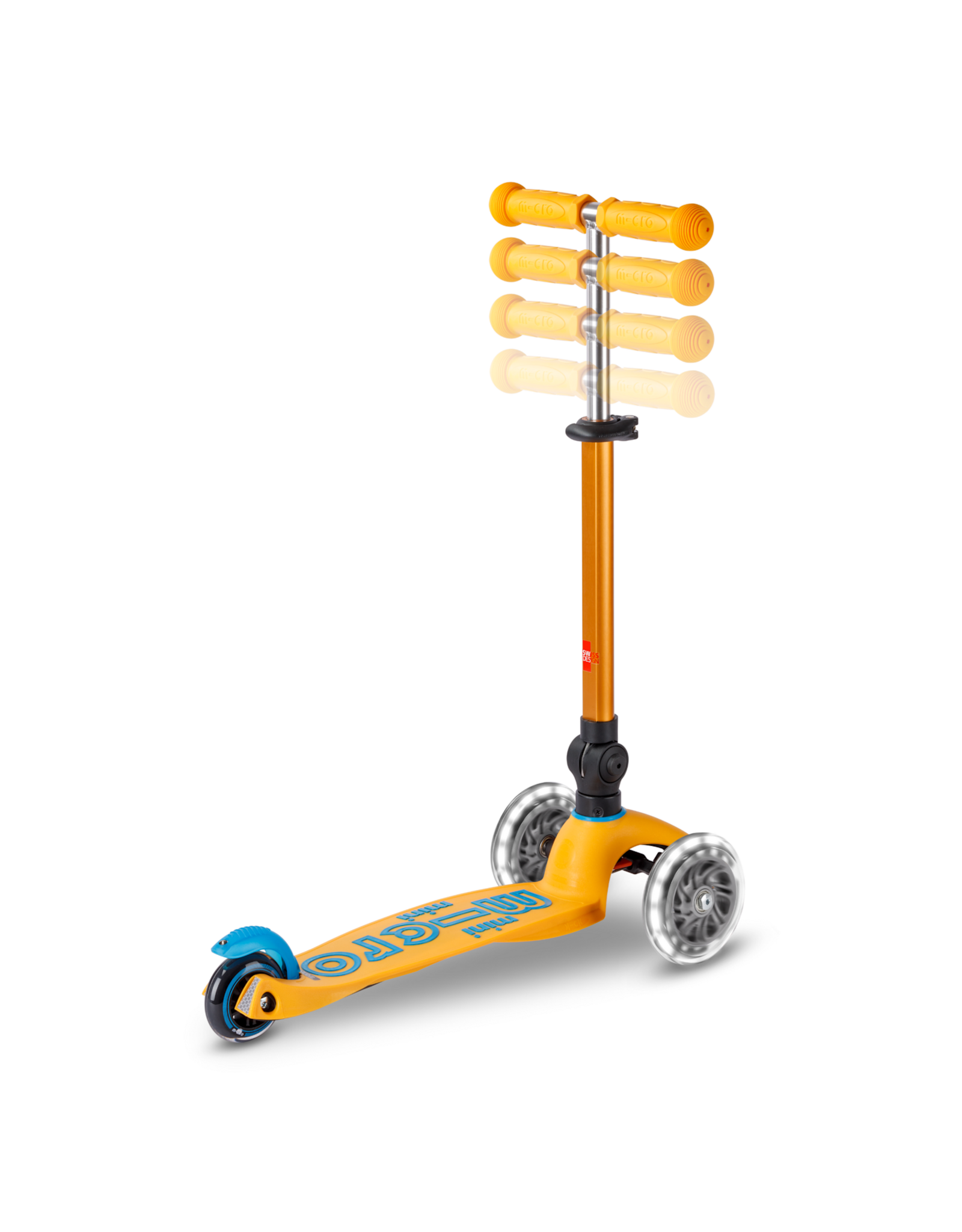 Micro Step Micro Mini Micro step Deluxe inklapbaar LED abrikoos