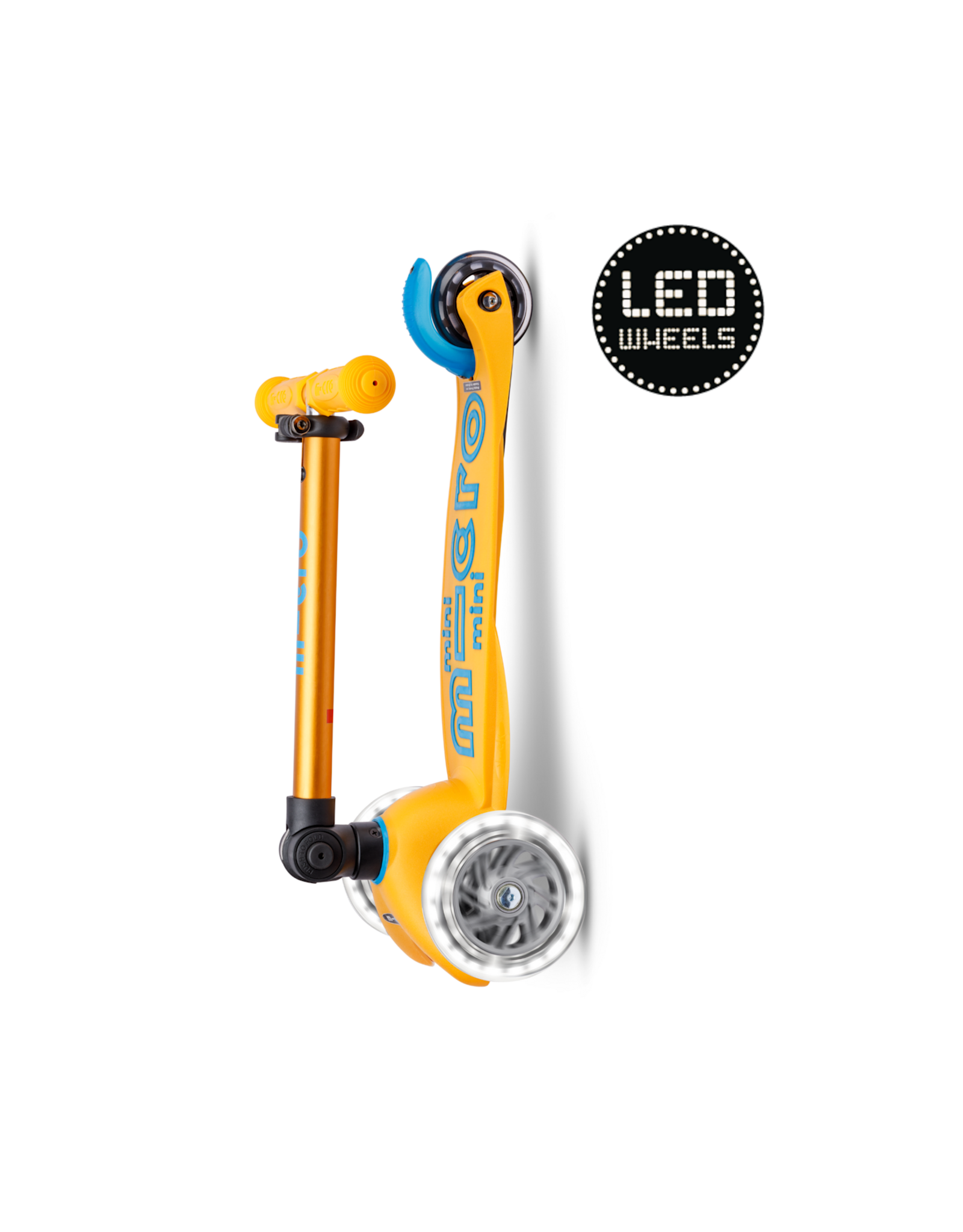 Micro Step Micro Mini Micro step Deluxe inklapbaar LED abrikoos