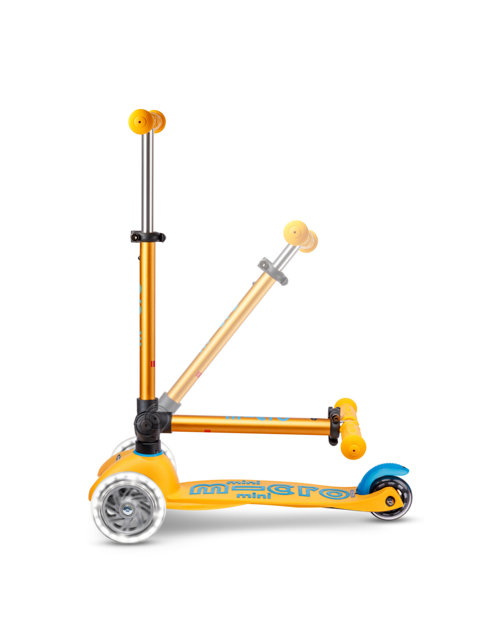 Micro Step Micro Mini Micro step Deluxe inklapbaar LED abrikoos