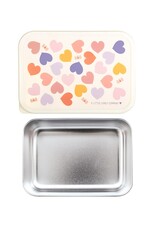 A Little Lovely Company Lunchbox RVS Hartjes