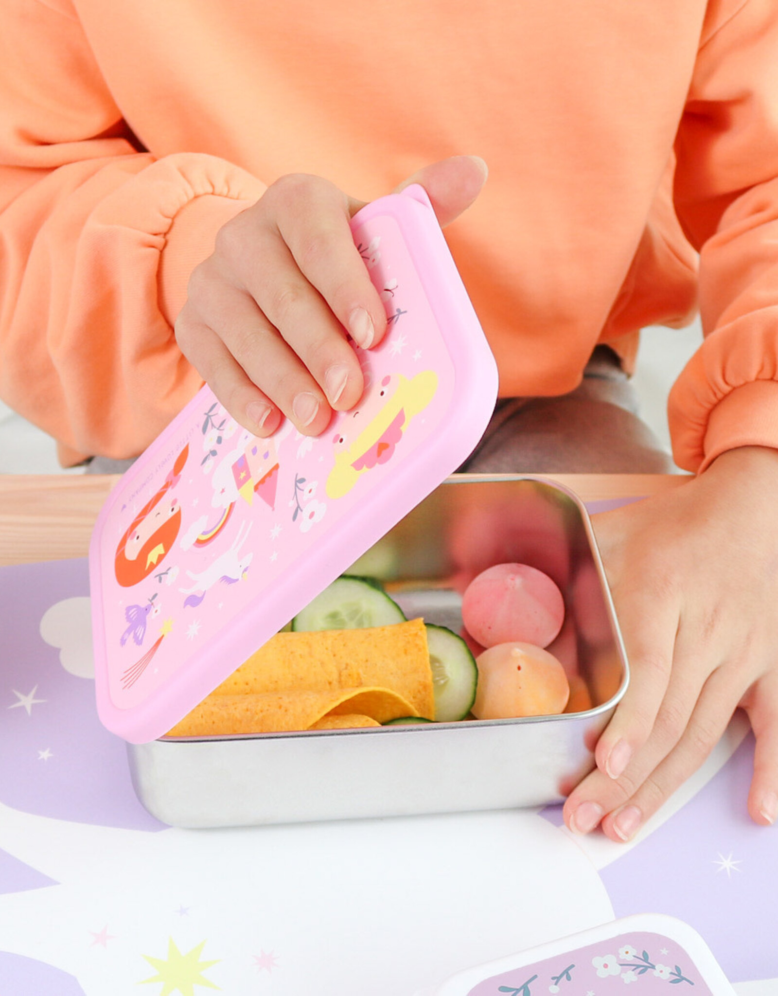 A Little Lovely Company Lunchbox RVS Prinsessen