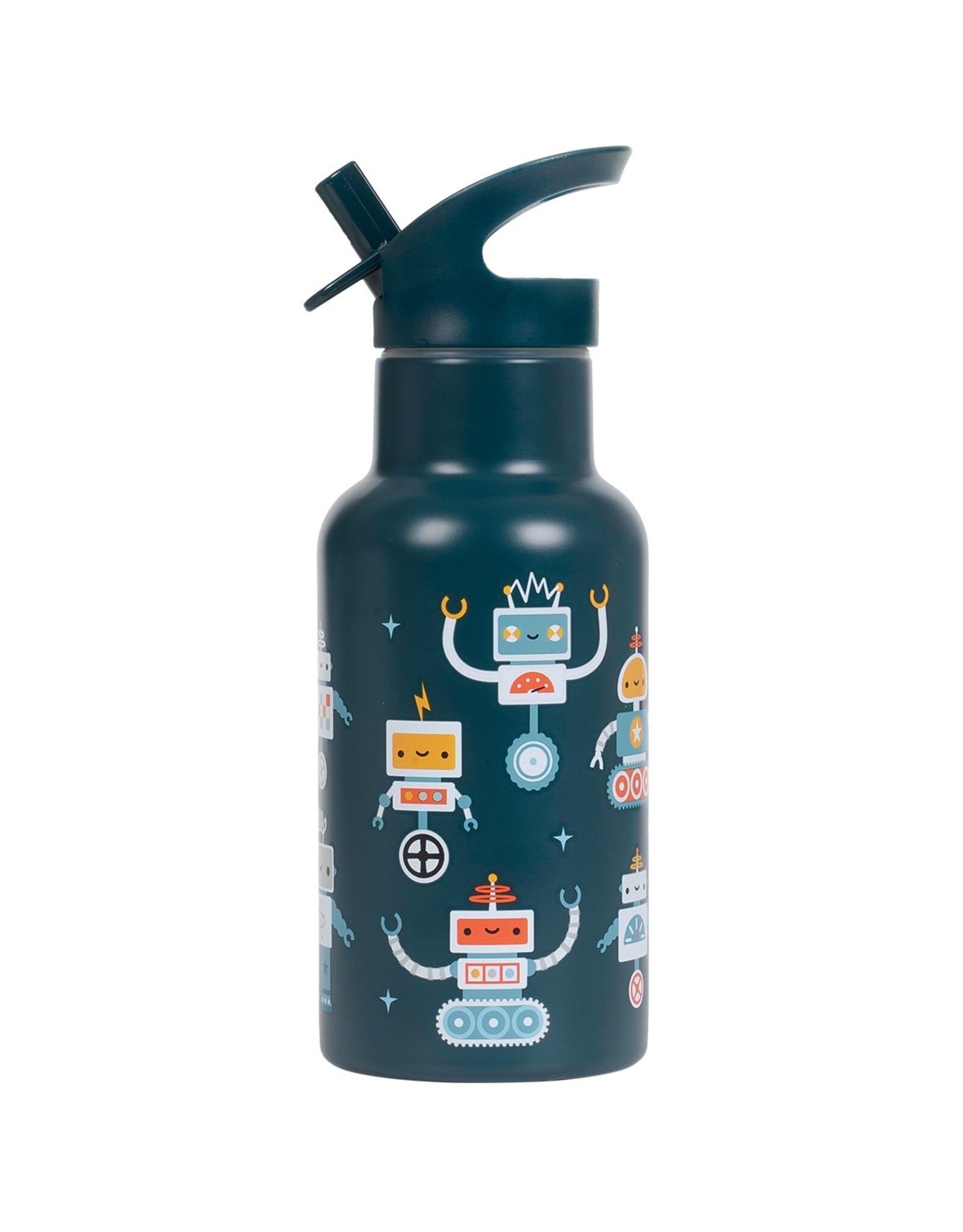 A Little Lovely Company Drinkfles RVS Robots