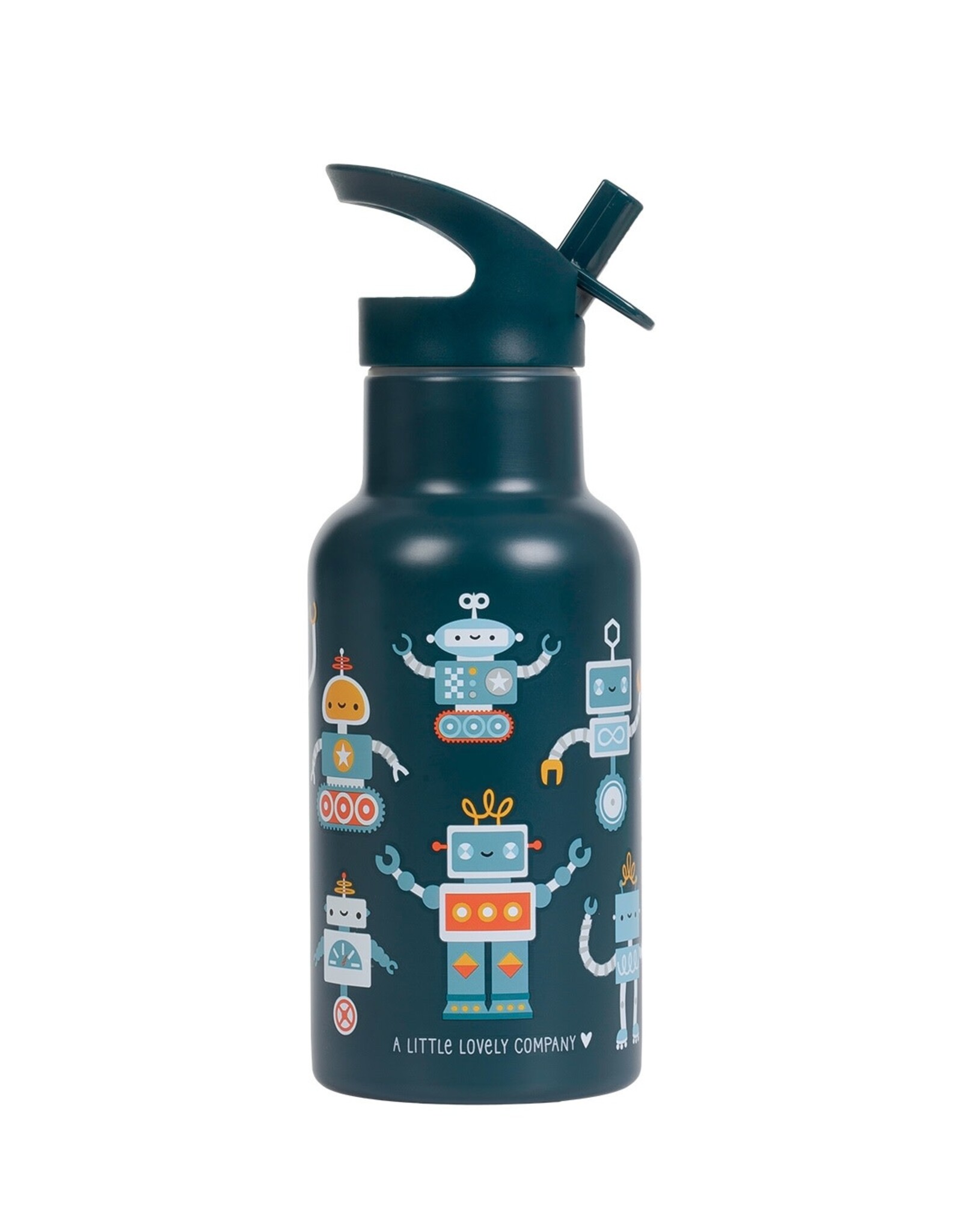 A Little Lovely Company Drinkfles RVS Robots