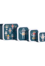 A Little Lovely Company Snackbox set Robots