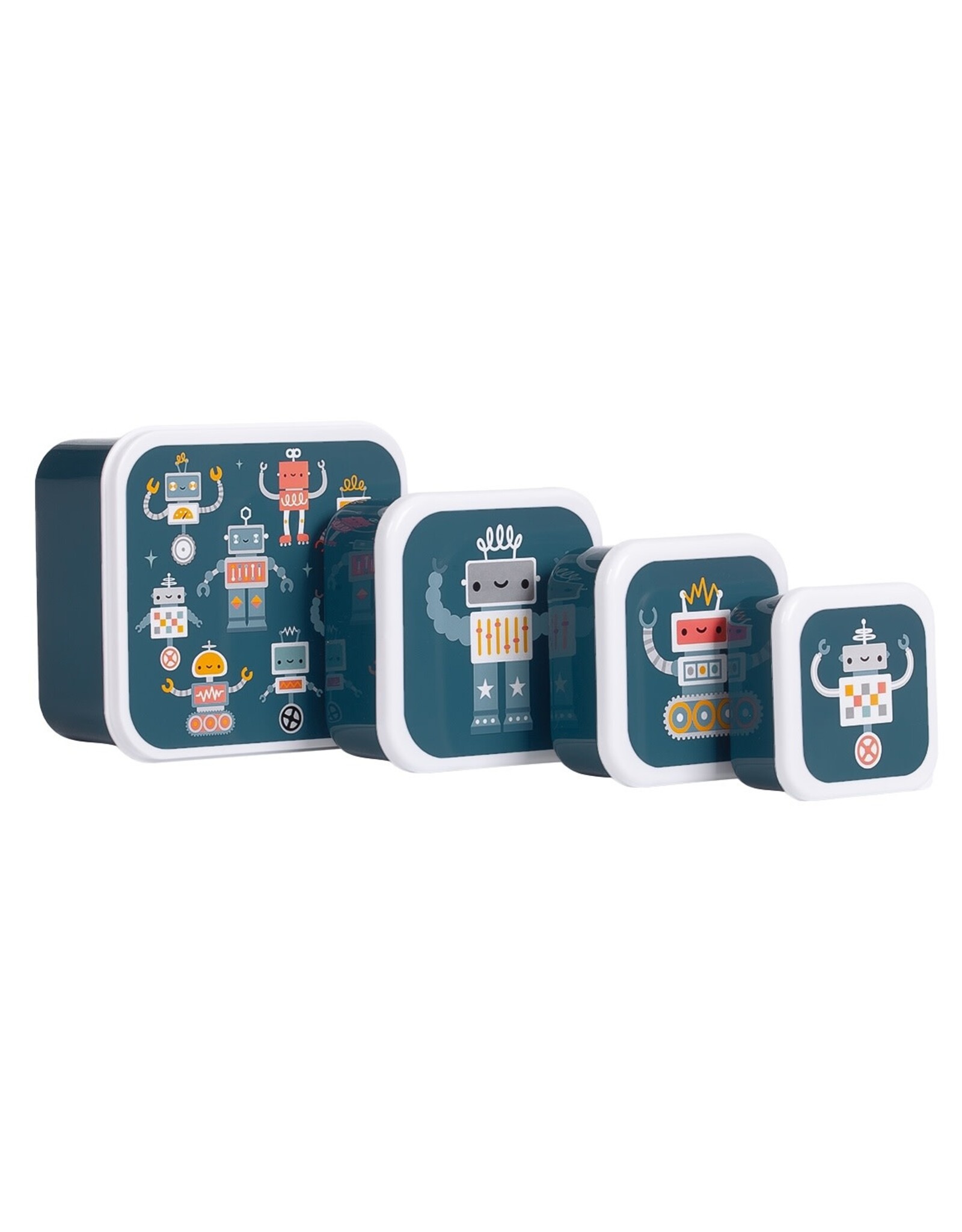 A Little Lovely Company Snackbox set Robots