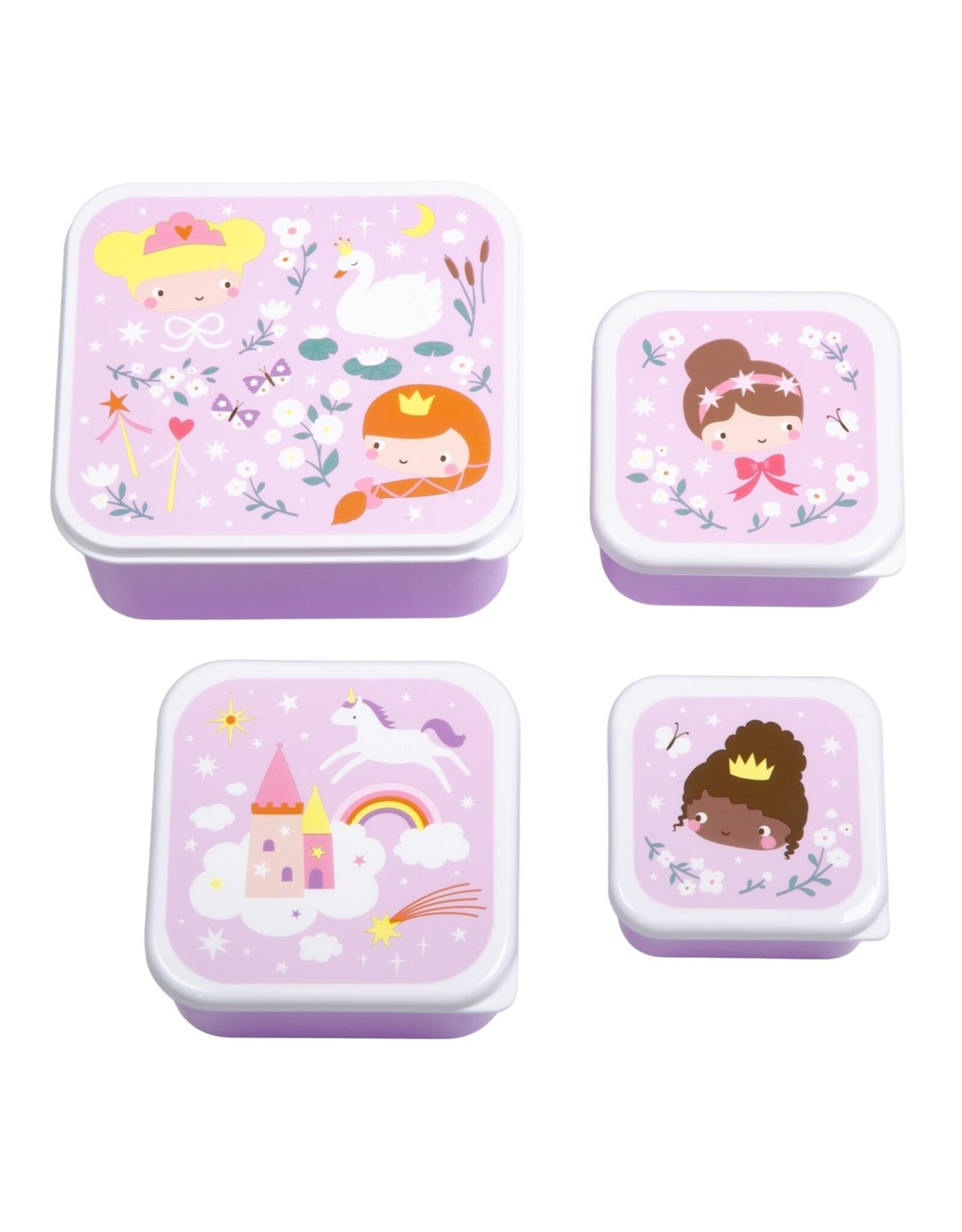 A Little Lovely Company Snackbox set Prinsessen