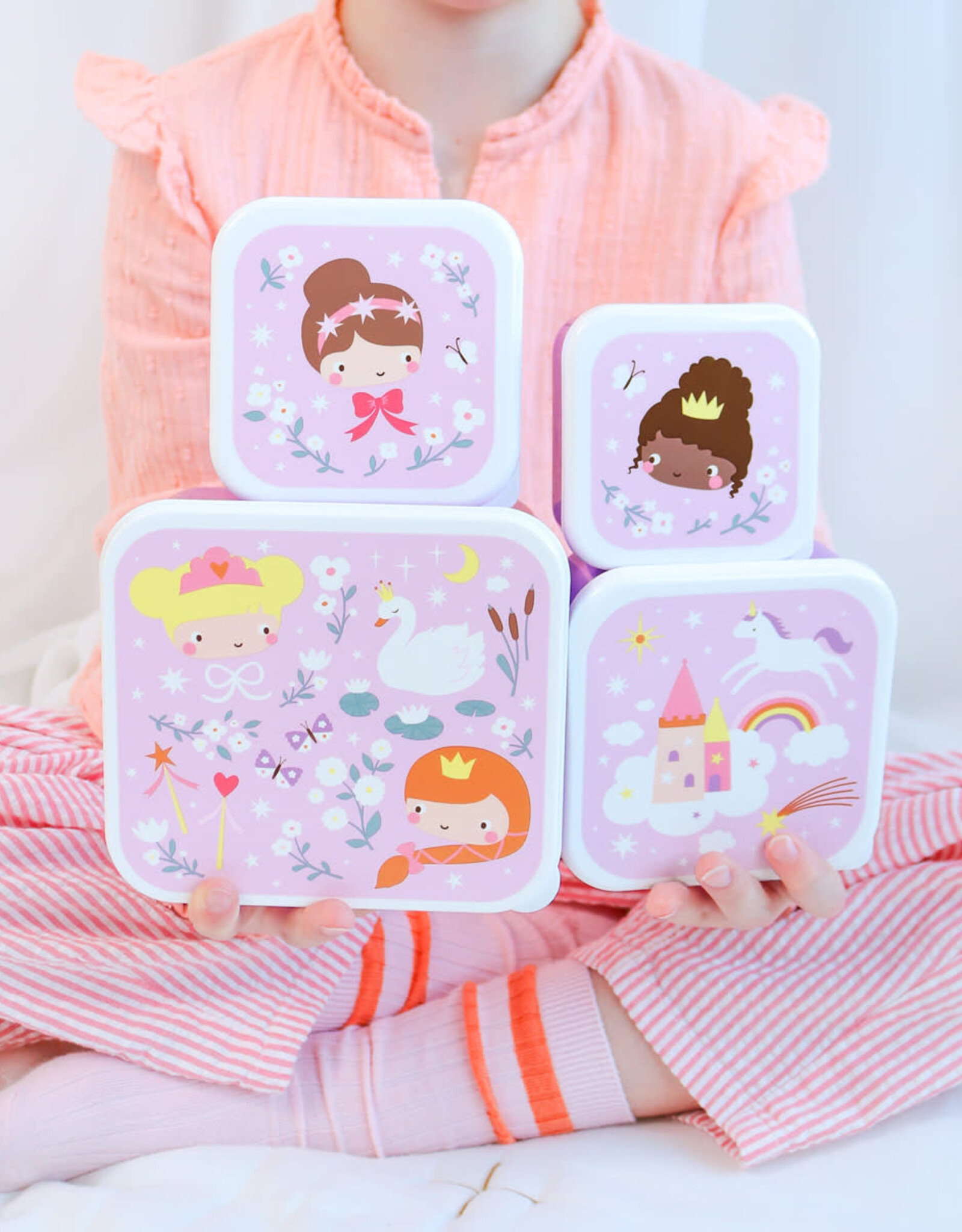 A Little Lovely Company Snackbox set Prinsessen