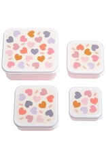 A Little Lovely Company Snackbox set Hartjes