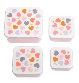 A Little Lovely Company Snackbox set Hartjes