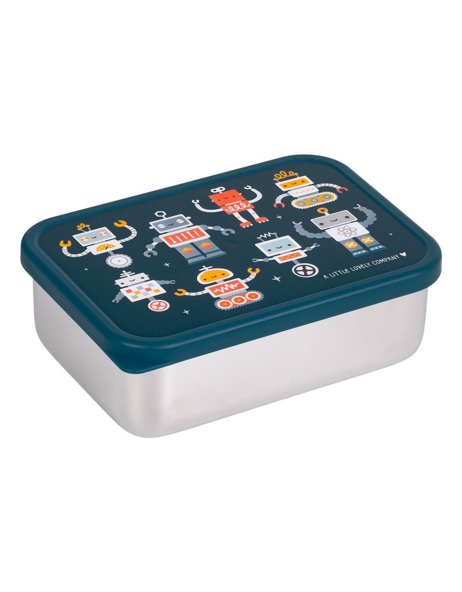 A Little Lovely Company Lunchbox RVS Robots