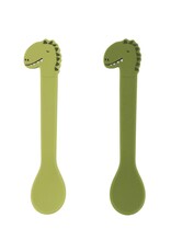 Trixie Set siliconen lepeltjes Mr. Dino