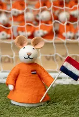 Sjaal met Verhaal Muis met Nedelandse vlag