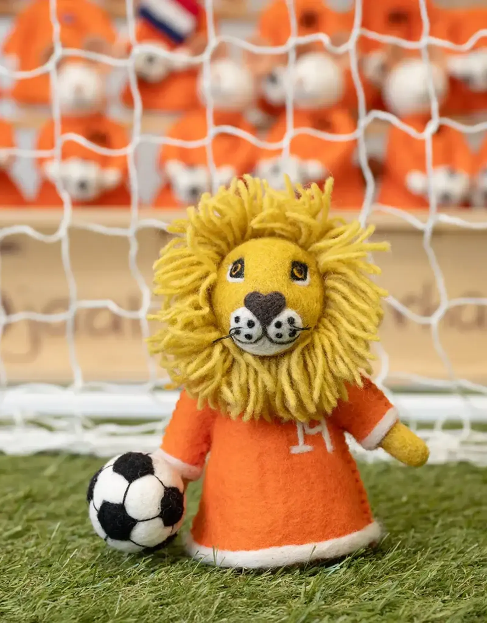 Sjaal met Verhaal Leeuw met voetbal