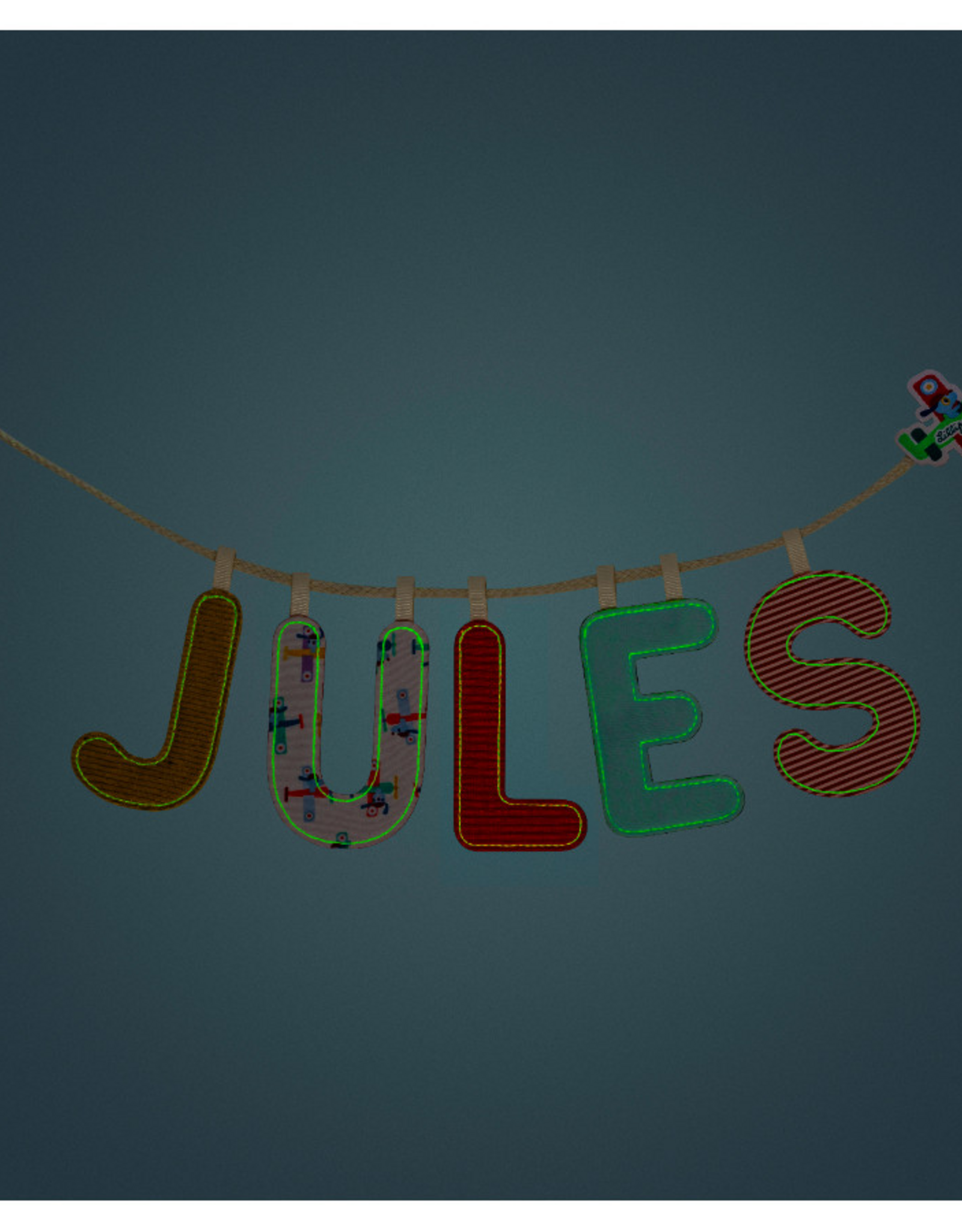 Lilliputiens Letters Lilliputiens A glow roze