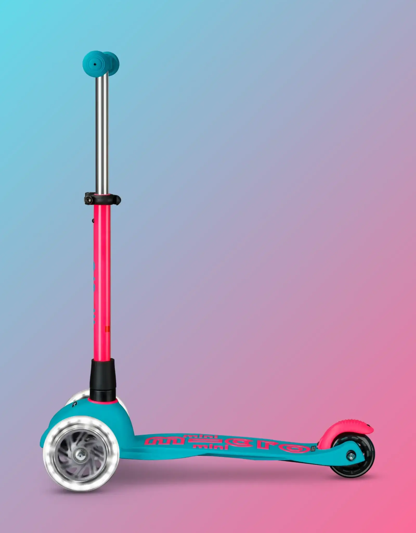Micro Step Mini Micro step Deluxe LED aqua/roze Neon