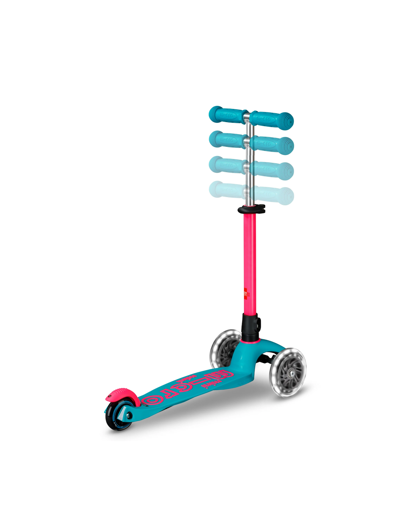 Micro Step Mini Micro step Deluxe LED aqua/roze Neon