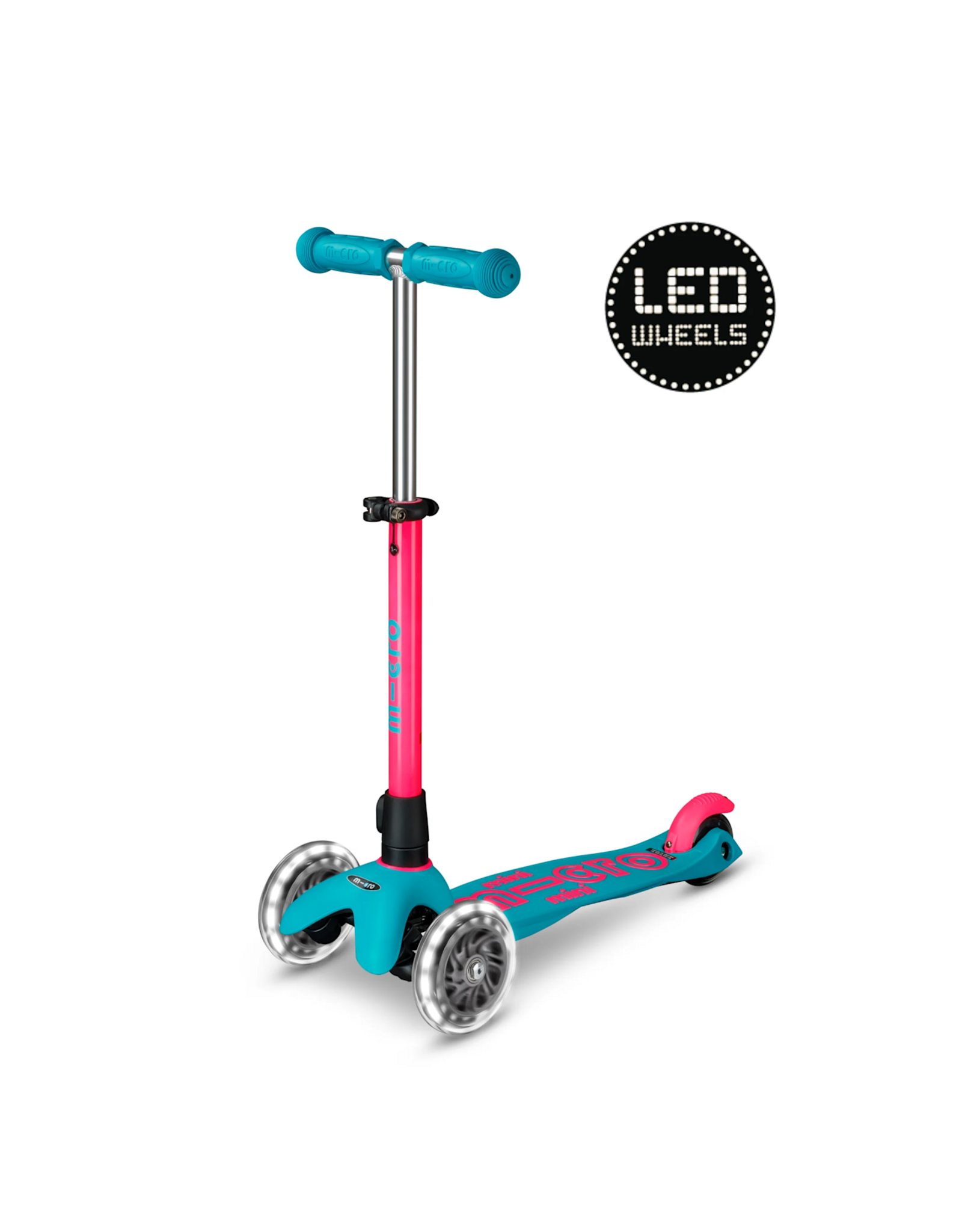 Micro Step Mini Micro step Deluxe LED aqua/roze Neon