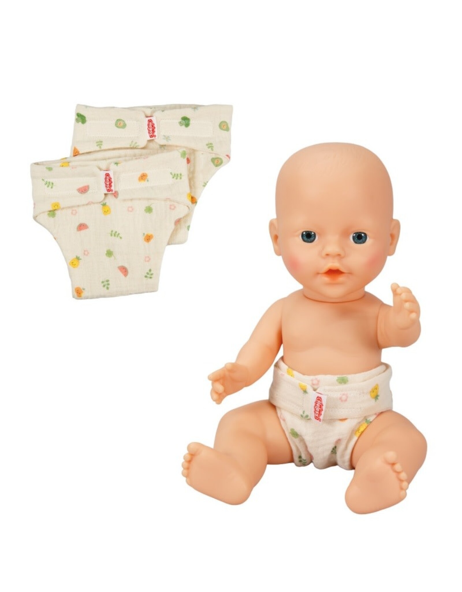Heless Set katoenen poppenluiers Fruit
